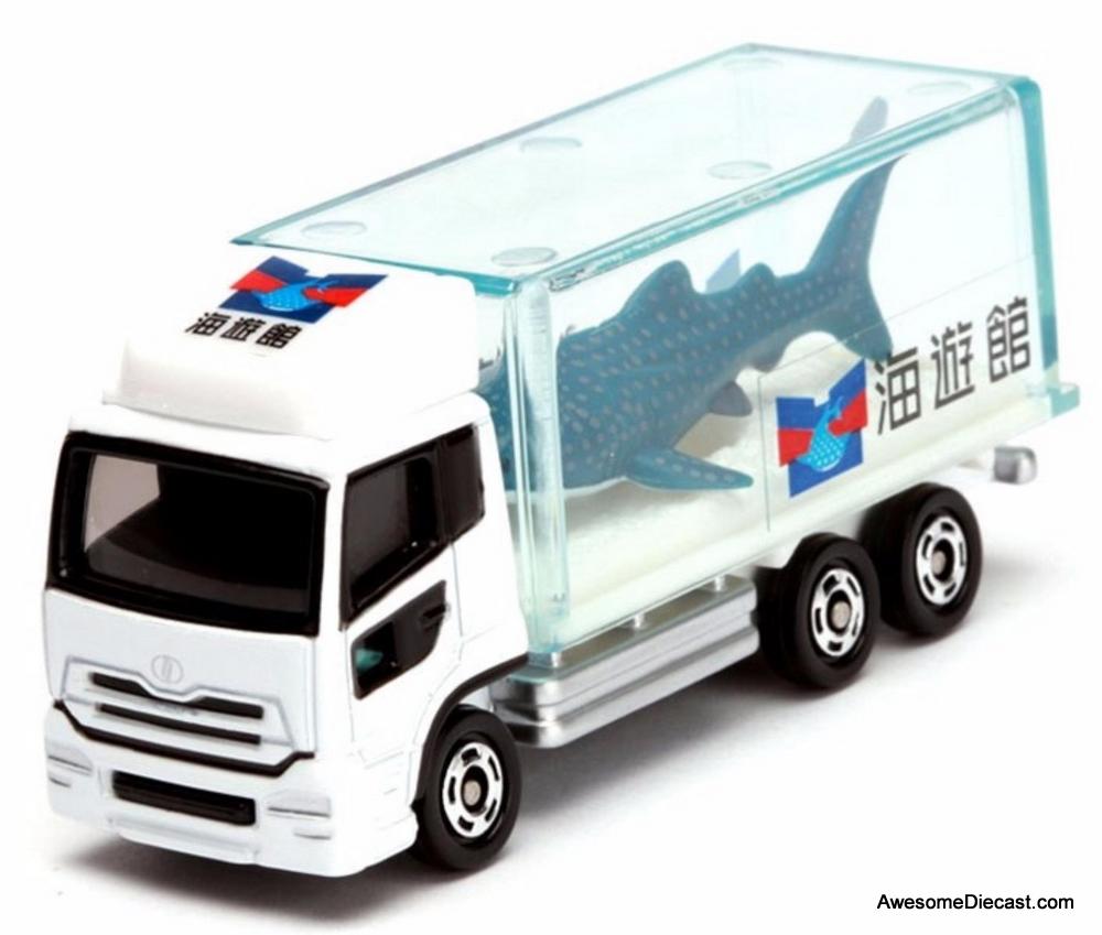 Nissan Diesel Quon トラック　模型　美品♪ RARE!! Tomica Nissan Diesel Quon Aquarium Truck - Jaws