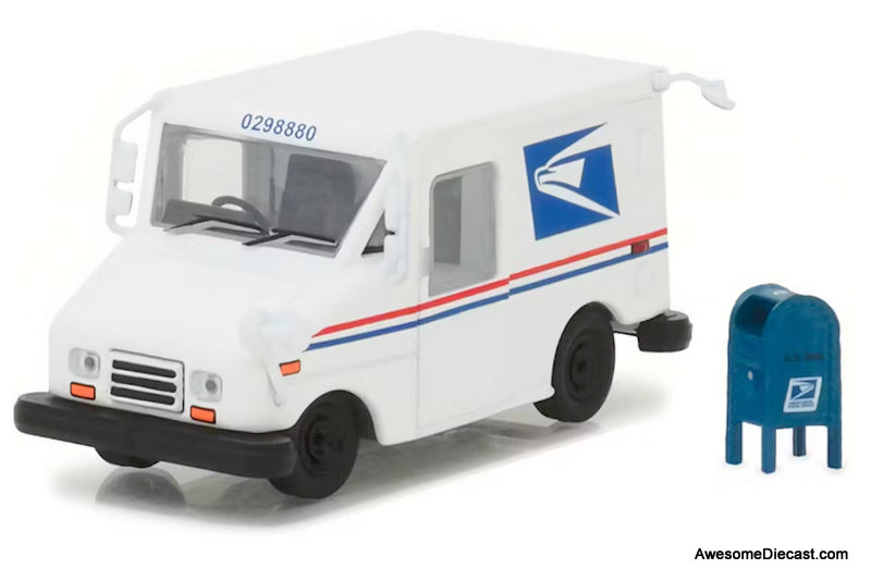 Greenlight 1:64 United States Postal Service (USPS) Postal Delivery Vehicle  W/Mailbox 