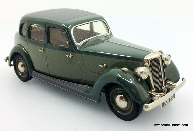 Somerville 1:43 1937 Rover P2 (6 Light), Green/Green