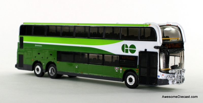 Iconic Replica 1:87 Alexander Dennis Enviro 500 Double Decker Bus w/ Bike Rack: GO Transit