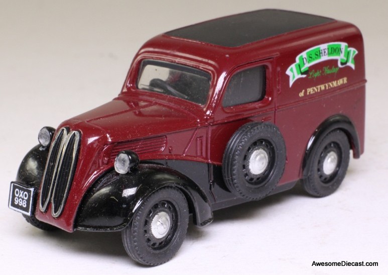 Corgi 1:43 Ford Popular Van, Maroon 