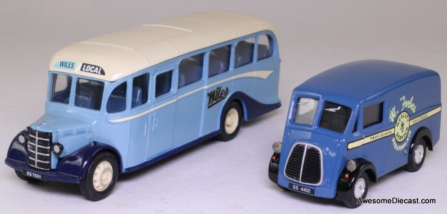 Corgi Bedford OB Coach & Morris J Van 'Strathblair TV Show'