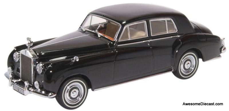 Oxford Diecast 1:43 1963 Rolls Royce Silver Cloud 1 RHD, Black