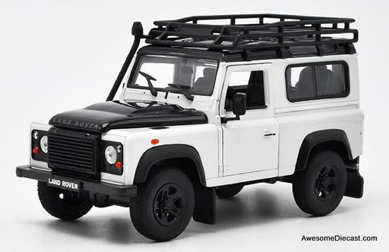 Welly 1:24 Land Rover Defender, White
