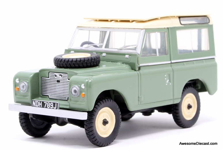 Oxford 1:43 1971 Land Rover Series 11A SWB, Green