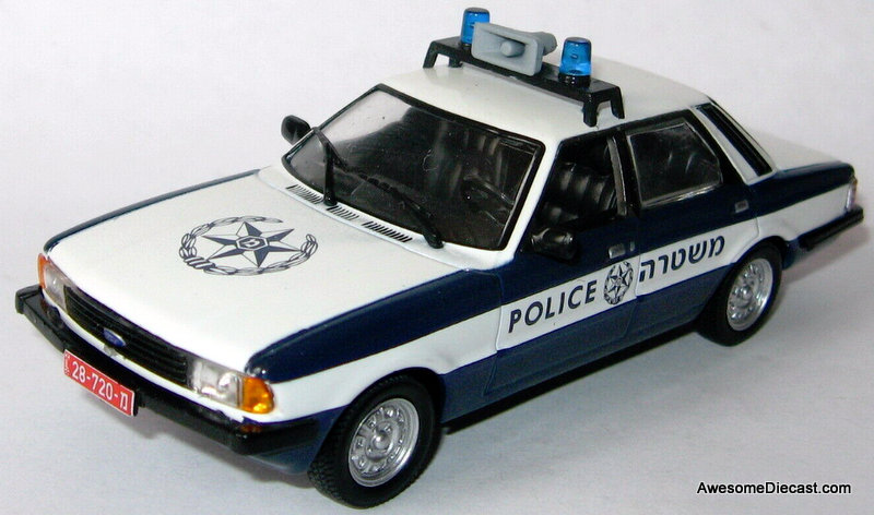 IXO 1:43 1980 Ford Cortina MKV Police Car: Tel Aviv Police
