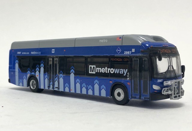 Last One!! Iconic Replicas 1:87 New Flyer xcelsior XN40 Transit Bus: Washington Metroway