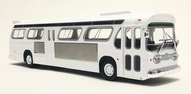 Last Two!! Iconic Replicas 1:43 GM TDH-5303 Transit Bus: Blank White