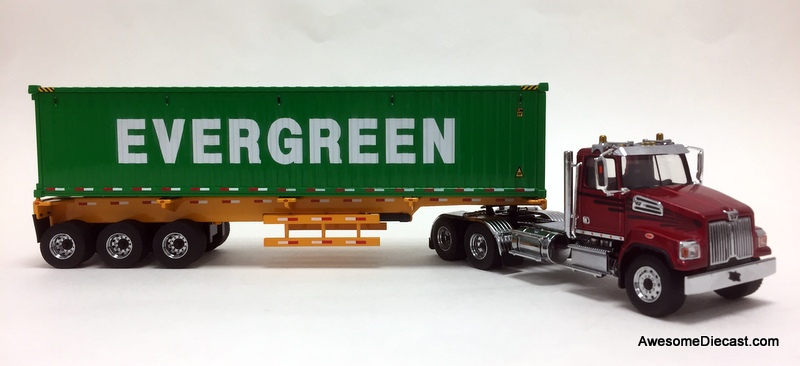 Diecast Masters 1:50 Western Star 4700 Day Cab And Trailer With 40' Dry Goods Sea Container