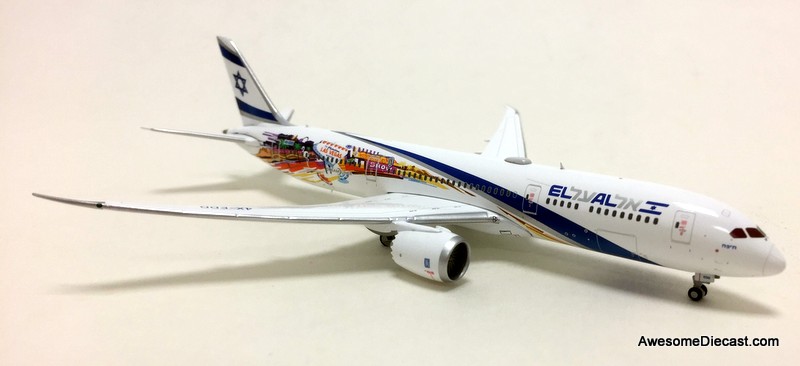 Gemini Jets 1:400 Boeing 787-9: El Al Airlines, Las Vegas/ San Francisco Livery 