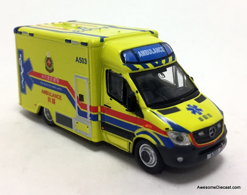 Tiny Mercedes-Benz Sprinter Ambulance (A503): Hong Kong FSD
