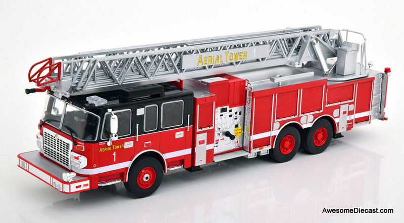 IXO 1:43 Smeal 105' Aerial Ladder Truck: Tower 1
