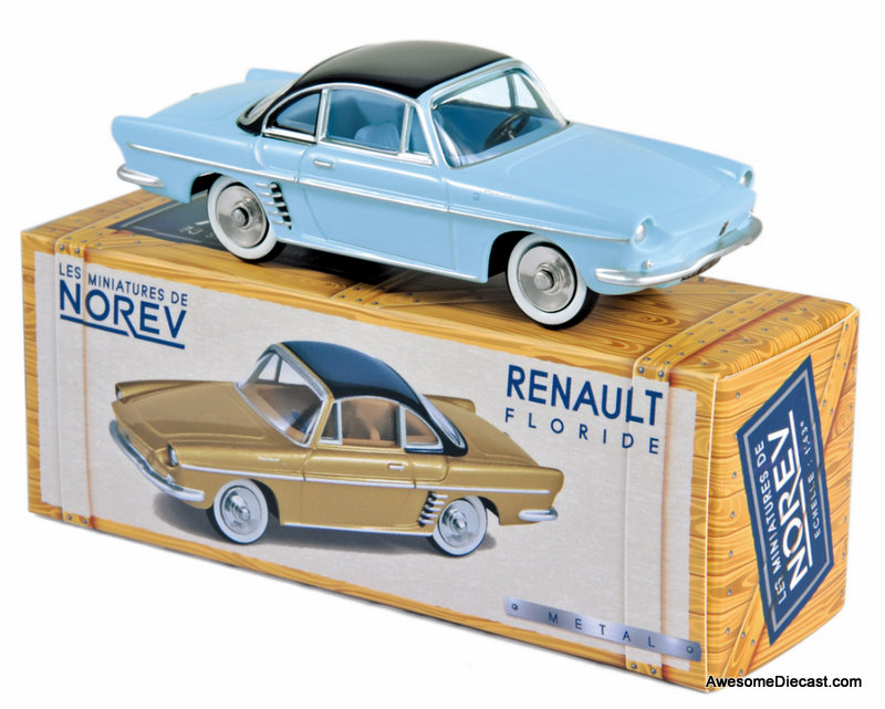 Norev 1:43 1959 Renault Floride Coupe, Blue/Black