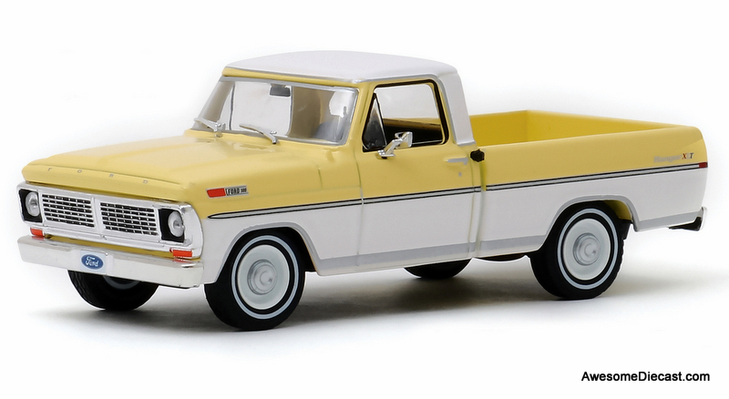 Greenlight 1:43 1970 Ford F-100 Pick Up, Yellow/White