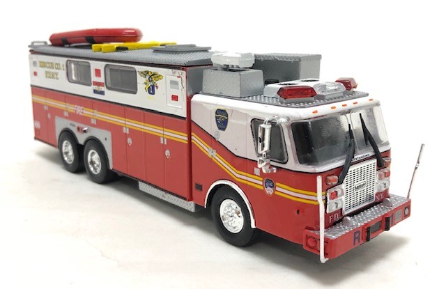 Code 3 Reproductions 1:64 E-One Heavy Rescue: FDNY Rescue 1