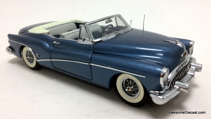 Danbury Mint 1:24 1953 Buick Skylark Convertible, Metallic Blue