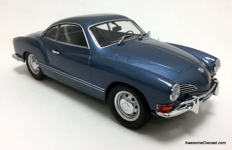 Minichamps 1:18 1970 Volkswagen Karmann Ghia, Metallic Blue 