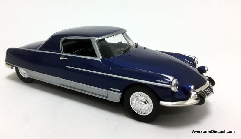Atlas 1:43 1967 Citroen DS 21, Metallic Blue: Le Dandy, Henri Chapron