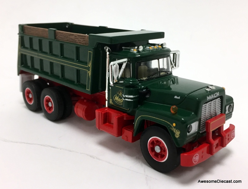 DCP by FG 1:64 Mack R Dump Truck, Red/Green