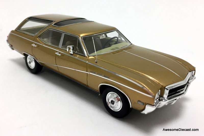 Kess 1:43 1969 Buick Sport Wagon, Metallic Gold