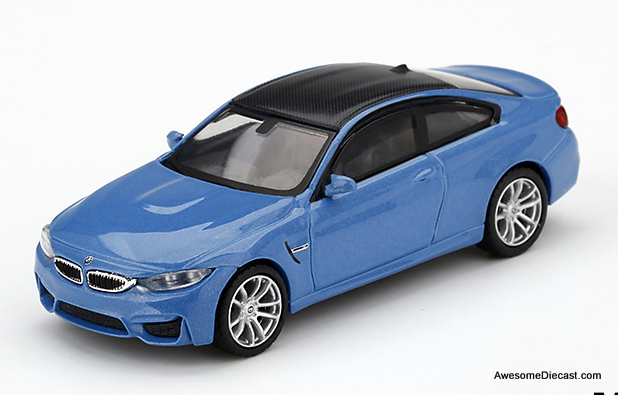 TSM 1:64 2019 BMW 4 Series M4, Yas Marina Blue Metallic