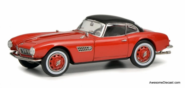 Schuco 1:43 BMW 507, Red w/Black Roof