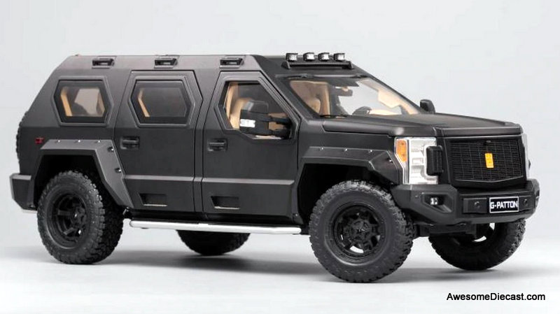 Keng Fai 1:18 U.S Specialty Vehicles G.Patton SUV, Matt Black