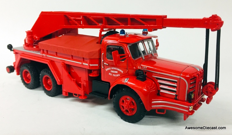 Hachette 1:43 Berliet TBO Camion Fire Truck: Yvelines Fire Department, France