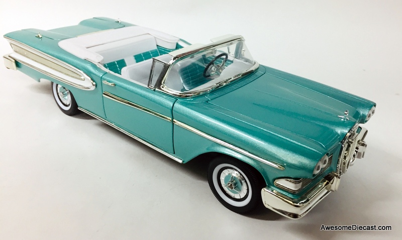 1958 Edsel Citation Convertible, Turquoise 1:18 Diecast Model Car by Road Signature
