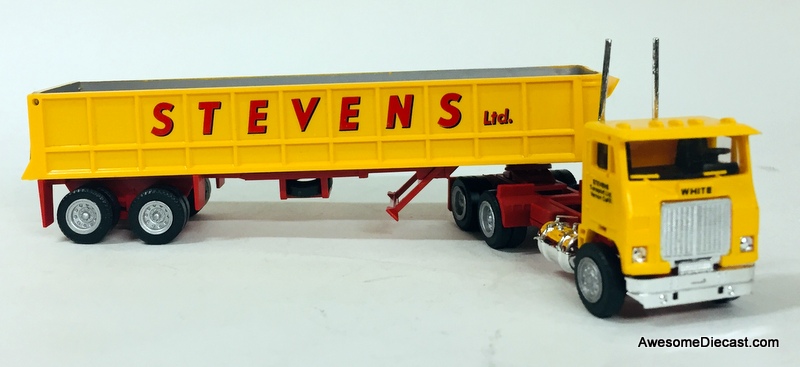 Con-Cor 1:87 White Road Commander Tractor w/ Dump Trailer: Stevens Transport Ltd