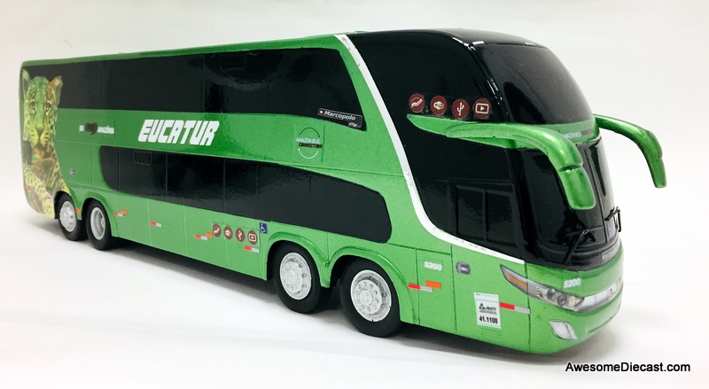 BraziBus 1:32 Marcopolo Paradiso G7 1800 Double Decker: Eucatur Bus Lines BraziBus 1:32 Marcopolo Paradiso G7 1800 Double Decker: Eucatur Bus Lines