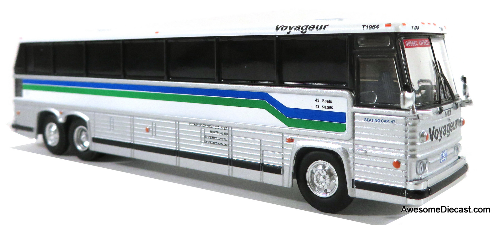 Last Few!! Iconic Replicas 1:87 MCI MC-9 Crusader Coach: Voyageur Colonial