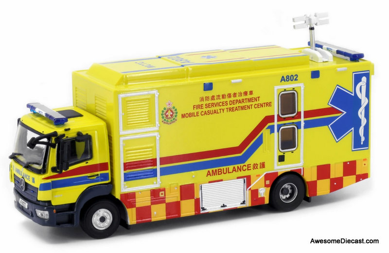 Tiny 1:76 2018 Mercedes Benz Atego: Hong Kong Fire Department MCTC