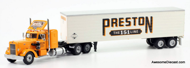 IXO 1:43 1952 Peterbilt 350 Sleeper w/ Enclosed Trailer: Preston Trading