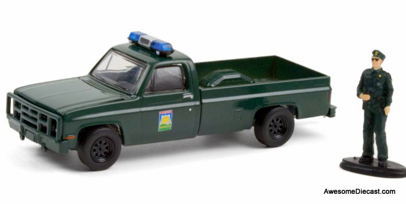 Greenlight 1:64 1986 Chevrolet M1008 w/Law Enforcement Officer: Florida Office Of Agricultural Law
