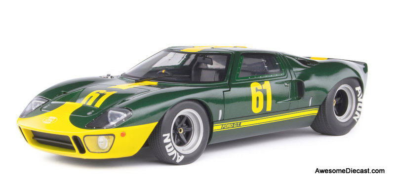 Solido 1:18 1966 Ford GT40 MK 1 #61, Metallic Green: Jim Clark Racing
