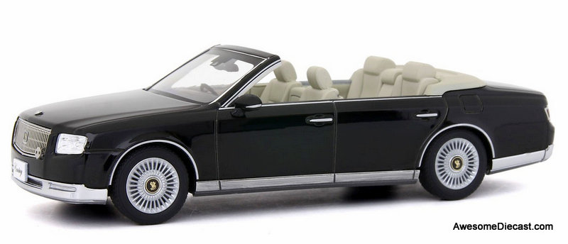 Kyosho 1:43 2019 Toyota Century Convertible, Black