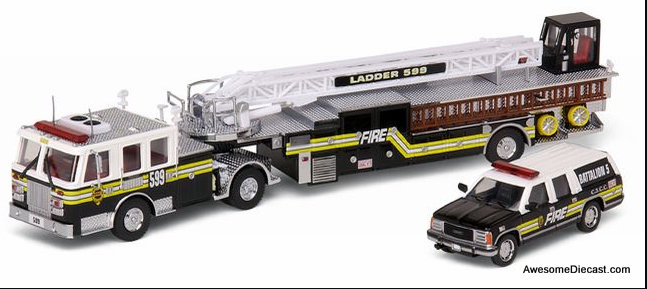 Code 3 1:64 LTI TDA ladder Truck w/Chevrolet Suburban: The Chiefs Edition