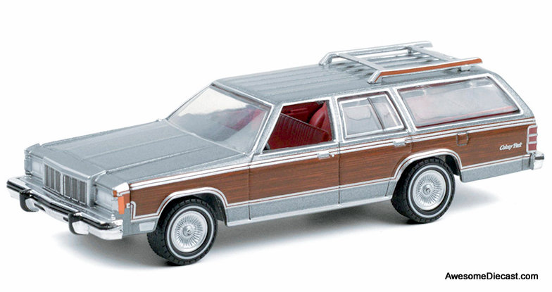 Greenlight 1:64 1981 Mercury Grand Marquis Colony Park, Dove Gray