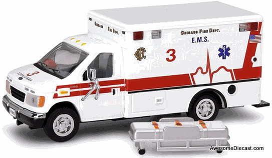 Code 3 1:64 Ford E-350 Ambulance: Chicago Fire Department Code 3 1:64 Ford E-350 Ambulance: Chicago Fire Department