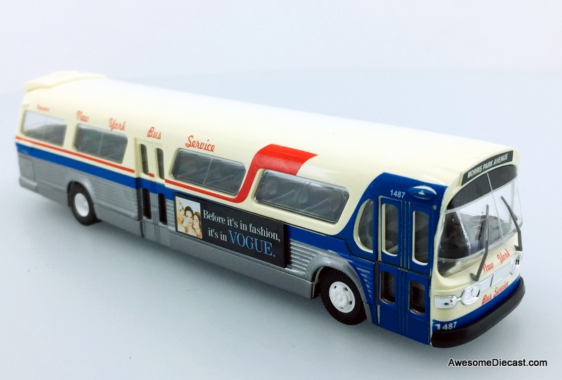 RARE!! Busch 1:87 GM Fishbowl City Bus: New York Bus Service