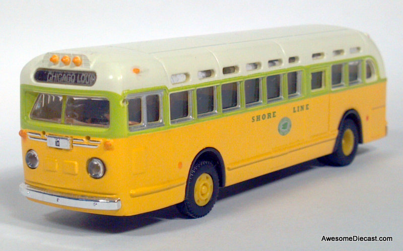 CMW 1:87 GMC TDH-3610 Transit Bus National City Lines/Shore Line: Destination, Chicago Loop