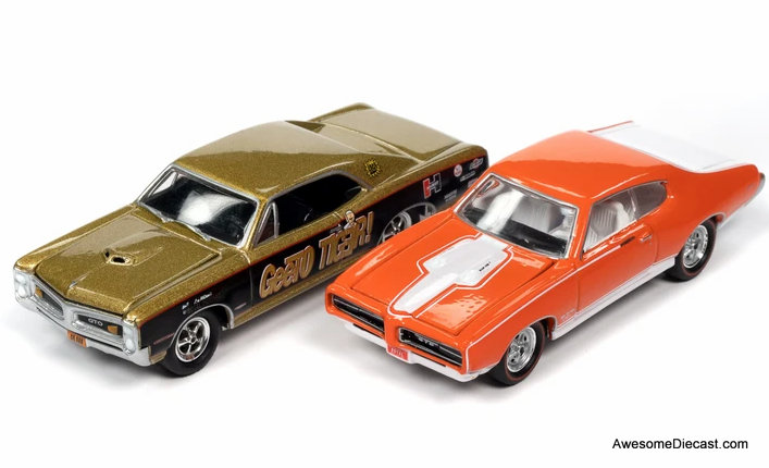 Johnny Lightning 1:64 Bobcat Pontiac: 1966 & 1969 Pontiac GTO 