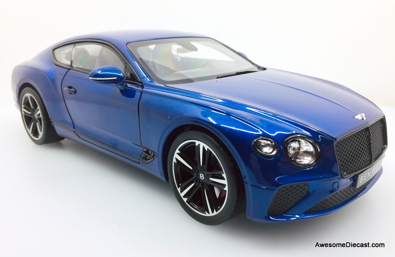 Norev 1:18 2018 Bentley Continental GT, Sequin Blue