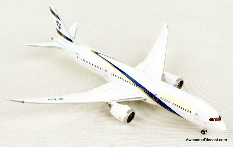 Gemini Jets 1:400 Boeing 787-9: EL AL Airlines, Jerusalem Of Gold Livery