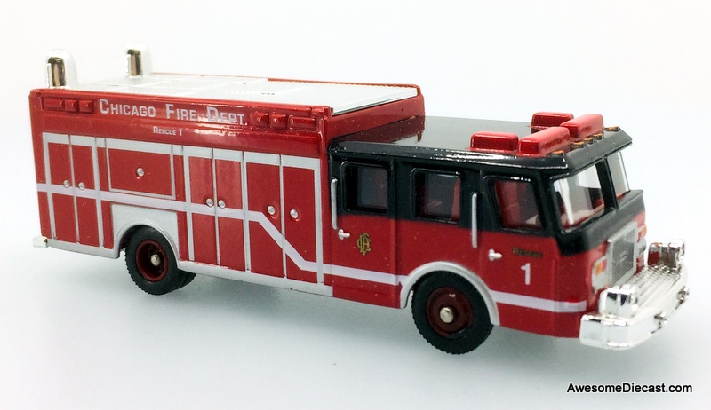 Corgi Fire Heroes  E-One Cyclone Fire Rescue Truck: Chicago Fire Department