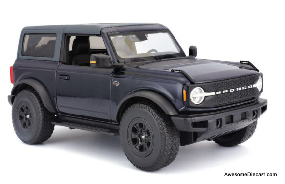 Maisto 1:18 2021 Ford Bronco Wildtrak, Dark Blue