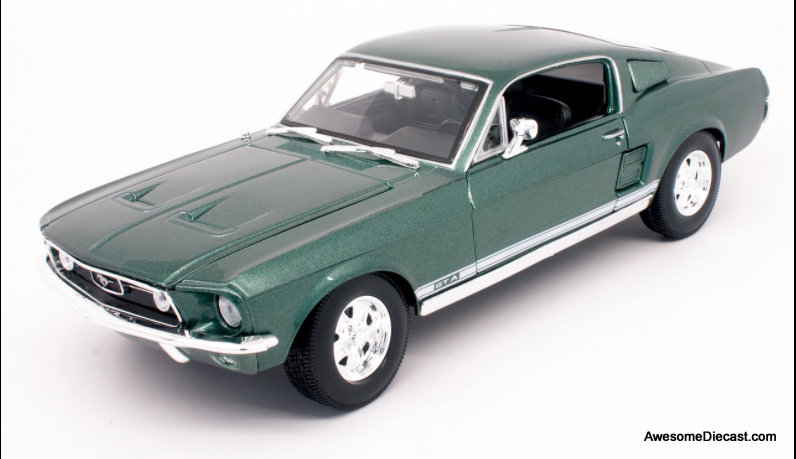 Maisto 1:18 1967 Ford Mustang GTA, Highland Green
