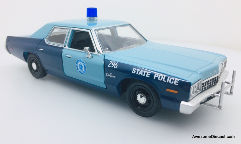 Greenlight 1:24 1975 Dodge Monaco: Massachusetts State Police