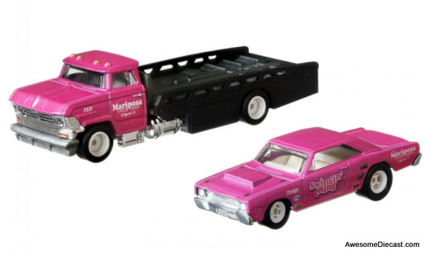 Hot Wheels 1:64 Horizon Hauler w/1968 Dodge Dart Race Car